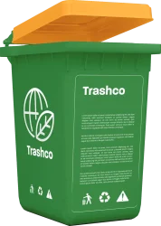 35 Gallon Trash Bin
