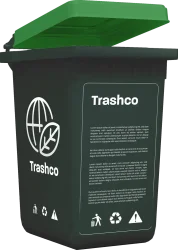 55 Gallon Trash Bin